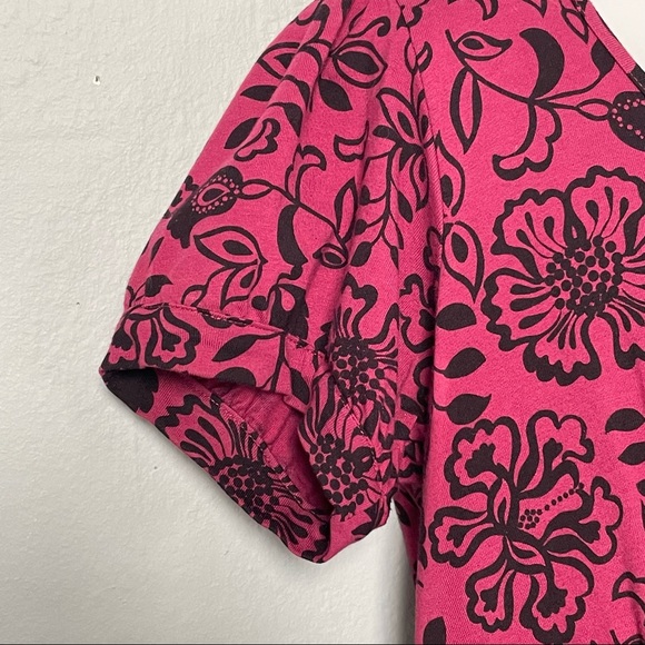 RGL NEW YORK Fuchsia & Black Short Sleeves Dress Size L - Picture 4 of 10